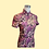Thumbnail: 啡色牡丹花短旗袍 Brown short qipao with peony pattern NS-650