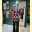 Thumbnail: 粉紅帝王花上衣 Pink Protea Qipao Style Top P-041
