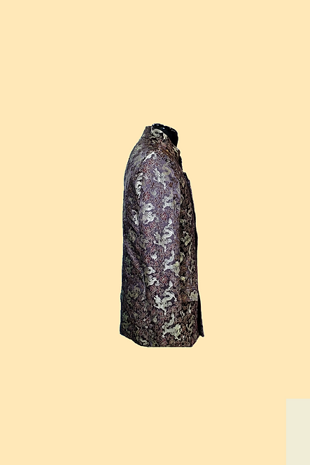 啡色金龍男外衣 Brown Golden Dragon Man Jacket L-002