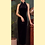 Thumbnail: 黑色仿絲絨蕾絲露肩長旗袍  Black velvet-textured lace maxi qipao EU-006