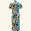 Thumbnail: 金藍幻影短旗袍 Celestial Mirage short qipao P-004