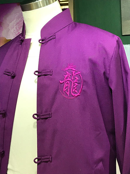 紫龍唐裝外衣 Purple Dragon Tang Suit Cheongsam NS-289