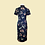 Thumbnail: 黑底康乃馨旗袍  Carnation cheongsam Qipao B-018