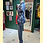Thumbnail: 牛仔扎染上衣(深色) Dark Blue denim tie-dye Qipao Style Top NS-664