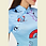 Thumbnail: 漸變藍色圖案短旗袍   Gradient blue pattern short cheongsam Qipao B-010