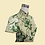 Thumbnail: 碧葉華裳短旗袍 Emerald Green Leaf short cheongsam qipao P-002