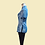 Thumbnail: 淺藍色扎染拚布上衣  Light blue tie-dye patchwork Qipao Top B-035