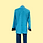 Thumbnail: 富貴吉祥雙面男士唐裝外套 (啡+湖藍) Reversible Man Jacket (Brown + Lake Blue)  V037