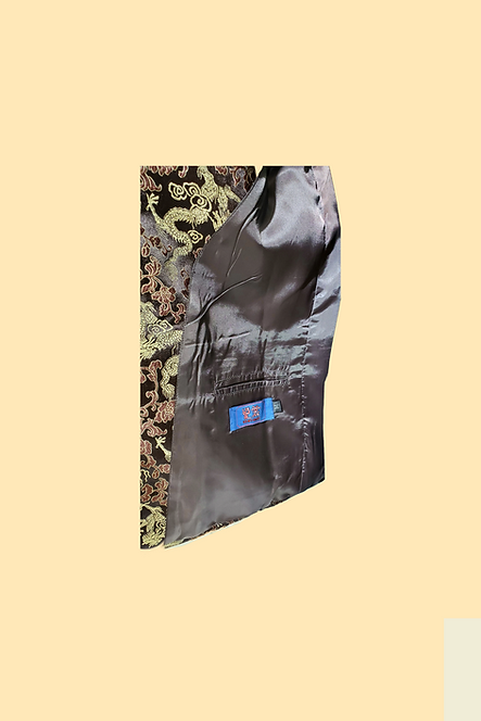 啡色金龍男外衣 Brown Golden Dragon Man Jacket L-002