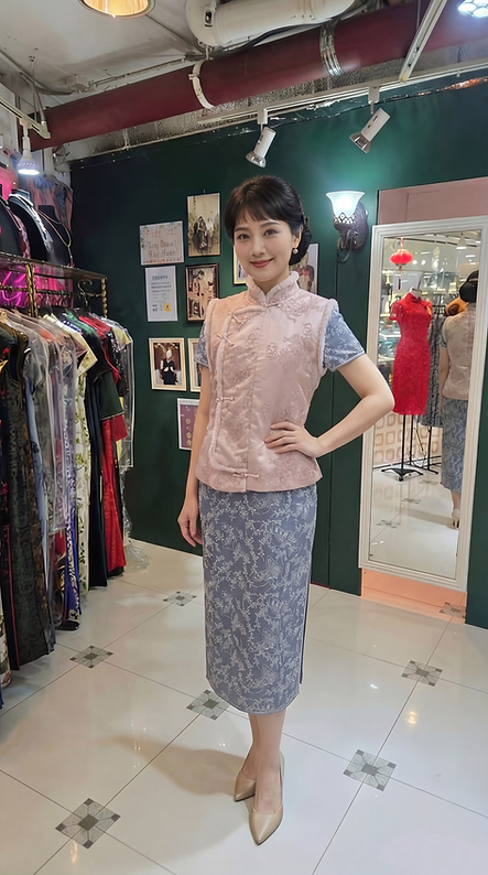 粉紅3D立體花背心 Pink 3D Floral Vest L-020