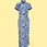 Thumbnail: 青花瓷長旗袍 White and Blue Porcelain  Long Qipao V023