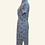 Thumbnail: 蝴蝶花牛仔布短旗袍 Butterfly Denim short qipao NS-648