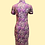 Thumbnail: 啡色牡丹花短旗袍 Brown short qipao with peony pattern NS-650