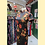Thumbnail: 黑底玫瑰長旗袍 Long black qipao with red rose pattern P-030A