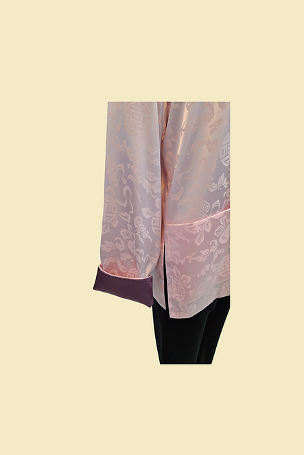 單面中性外套 (粉紅色) Oriental pattern Jacket (Pink) L-016