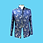 Thumbnail: 真絲混紡外套 (藍) Silk Dragon Jacket (Blue)  NS-029