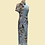 Thumbnail: 真絲牡丹花長旗袍  Peony pattern Silk cheongsam Qipao B-037