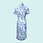 Thumbnail: 青花瓷短旗袍 White and Blue Porcelain Qipao V022