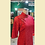 Thumbnail: 紅色蕾絲中袖短旗袍 Red Lace cheongsam qipao EU-002