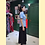 Thumbnail: 牛仔扎染上衣(淺色) Light-colored denim tie-dye Qipao Style Top NS-663