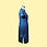 Thumbnail: 扎染牛仔布旗袍 Tie Dye Denim Qipao V033