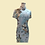 Thumbnail: 真絲牡丹花長旗袍  Peony pattern Silk cheongsam Qipao B-037