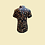Thumbnail: 橙色玫瑰花旗袍款上衣 Rose in orange colour Qipao Top B-025