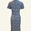 Thumbnail: 蝴蝶花牛仔布短旗袍 Butterfly Denim short qipao NS-648